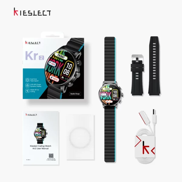 Montre Connectée KIESLECT Calling Watch KR 2 Stainless Steel – Image 11