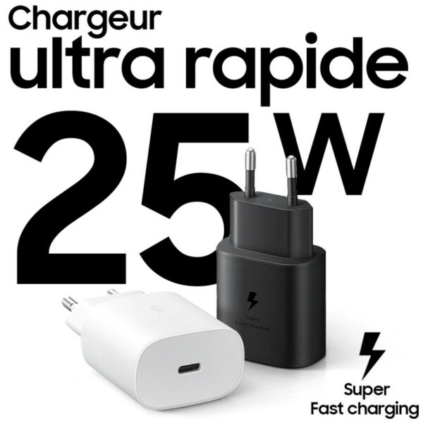 Adaptateur De Charge SAMSUNG Super Fast Charge 25W