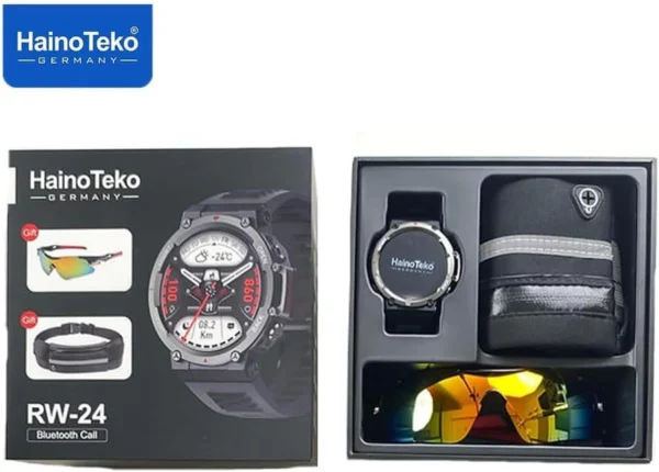 Pack Montre Connectée Haino Teko RW24 + Sacoche + Lunette De Sport