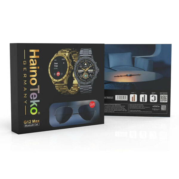 Pack Montre Connectée Haino Teko G12 Max - Gold & Noir