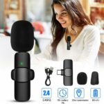 Microphone Double Sans Fil K9 2en1 Lightning + Type-C