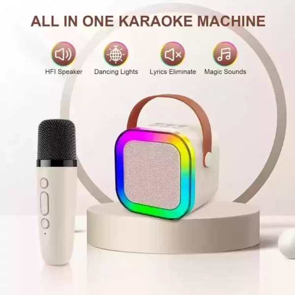 K12 Mini microphone audio Karaoke Family sans fil Bluetooth extérieur Haut-parleur – Image 2